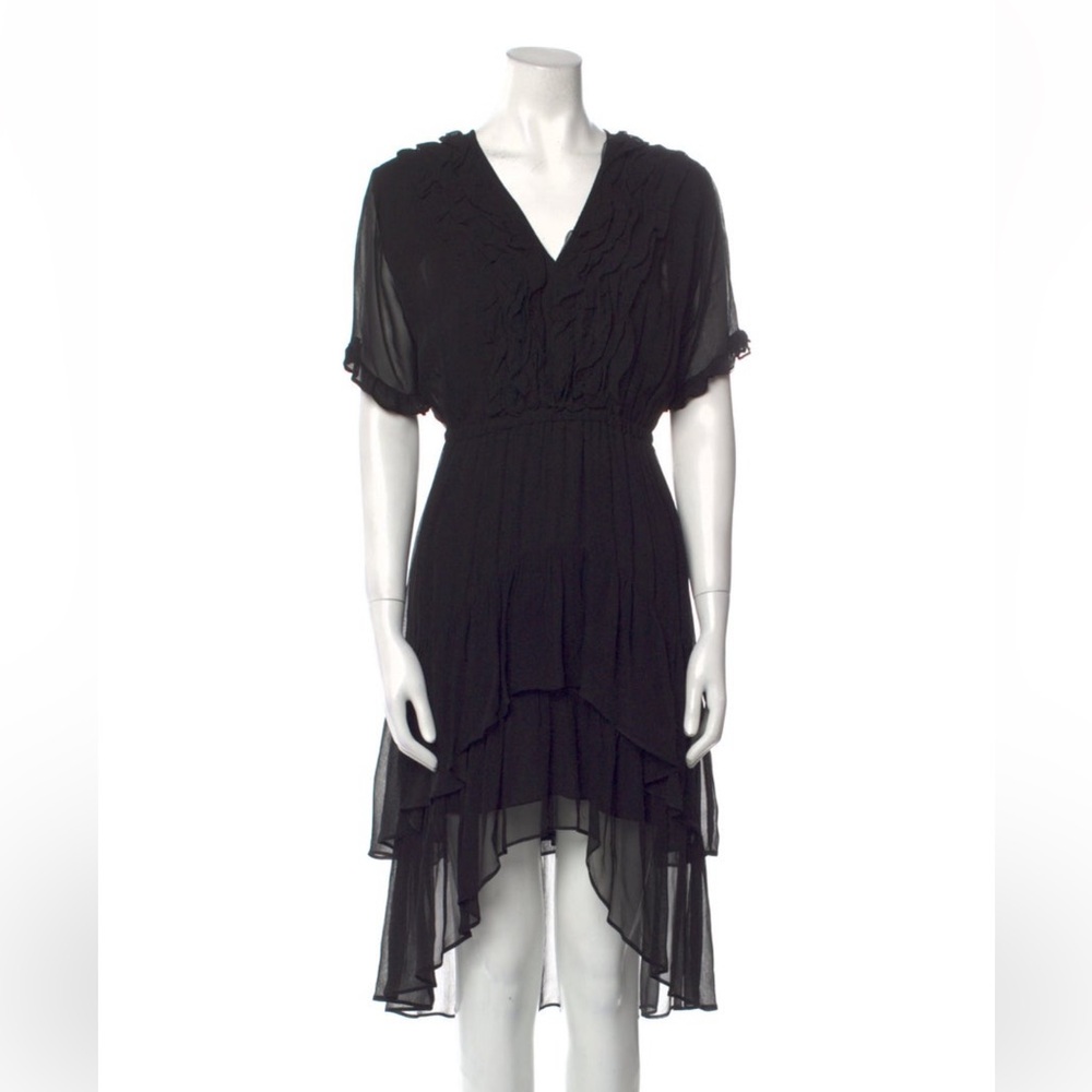 The Kooples XS V Neck Midi Length Dress